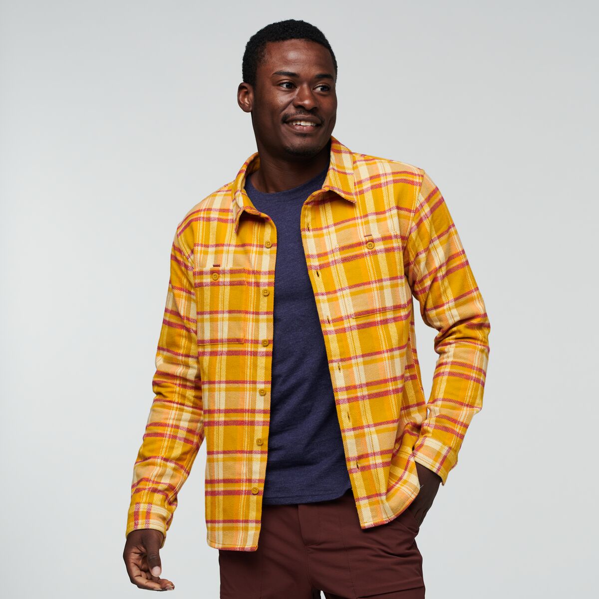 Mero Organic Flannel Shirt Men's | Comfortable Outdoor Top