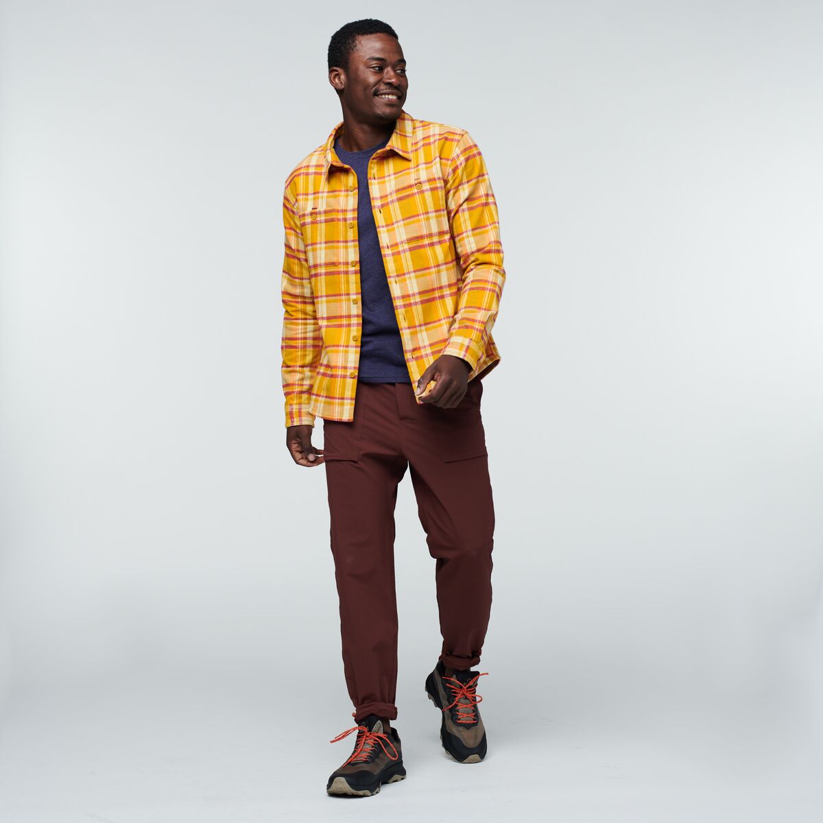 Mero Organic Flannel Shirt Men's | Comfortable Outdoor Top