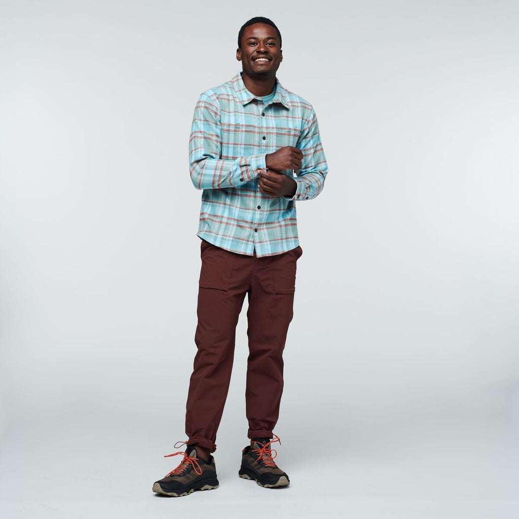 Mero Organic Flannel Shirt Men's | Comfortable Outdoor Top