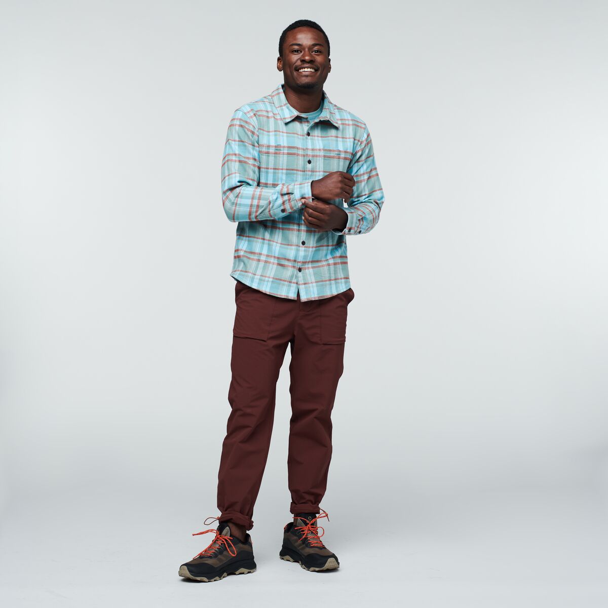 Mero Organic Flannel Shirt Men's | Comfortable Outdoor Top