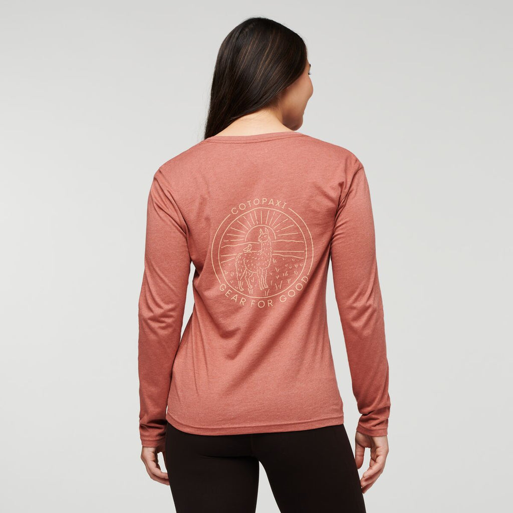 Hello Llama Long-Sleeve T-Shirt Women's | Comfortable Outdoor Top