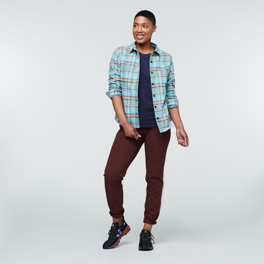 Mero Organic Flannel Shirt Women's | Comfortable Outdoor Top