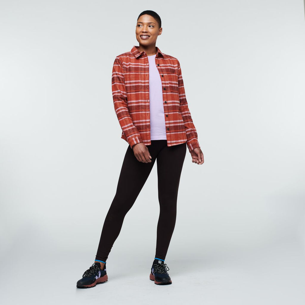 Mero Organic Flannel Shirt Women's | Comfortable Outdoor Top