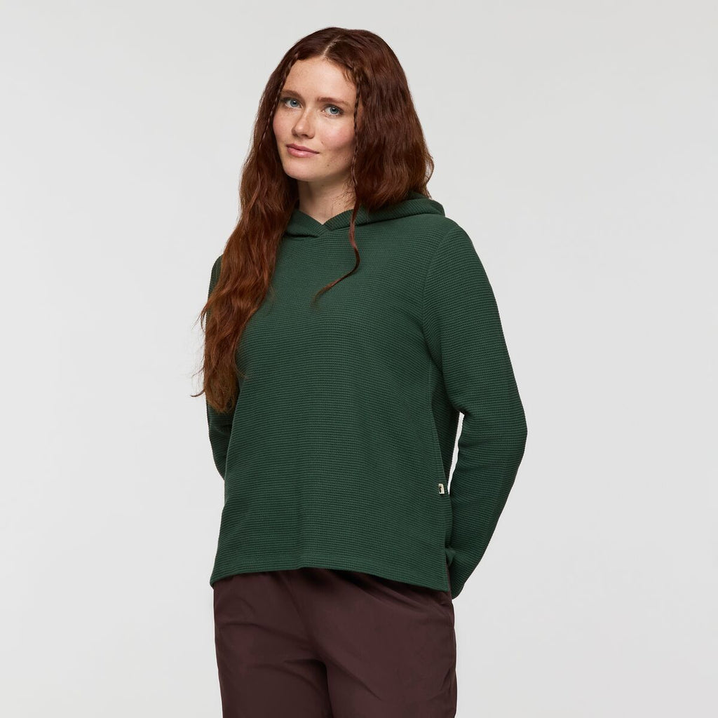Atajo Long-Sleeve Waffle Hoodie Women's | Comfortable Everyday Layer