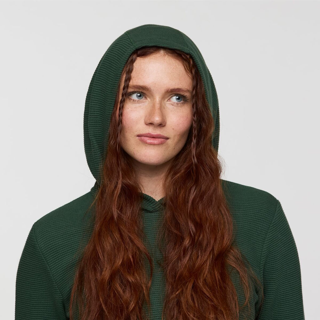 Atajo Long-Sleeve Waffle Hoodie Women's | Comfortable Everyday Layer