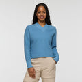 Atajo Long-Sleeve Waffle V-Neck Women's | Adventure-Ready Comfort
