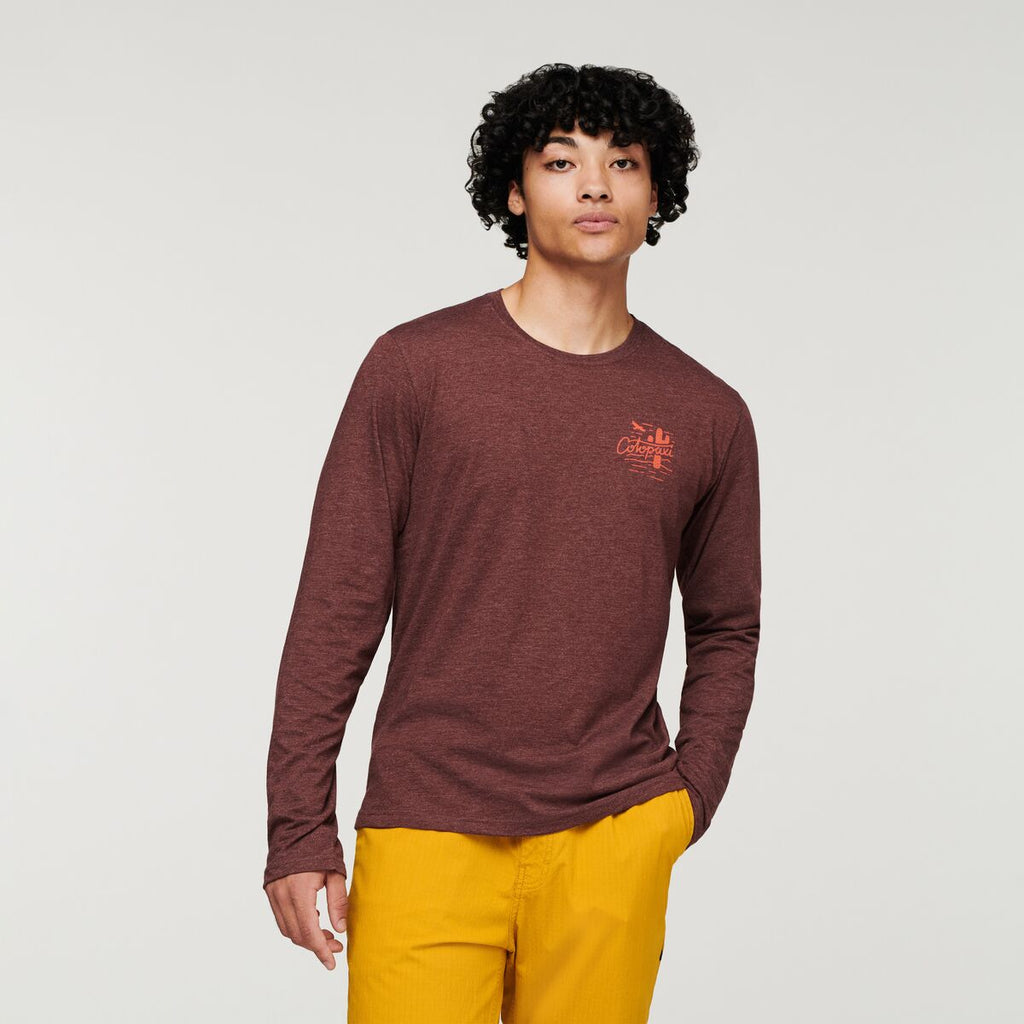 Hello Llama Long-Sleeve T-Shirt Men's | Comfortable Outdoor Top