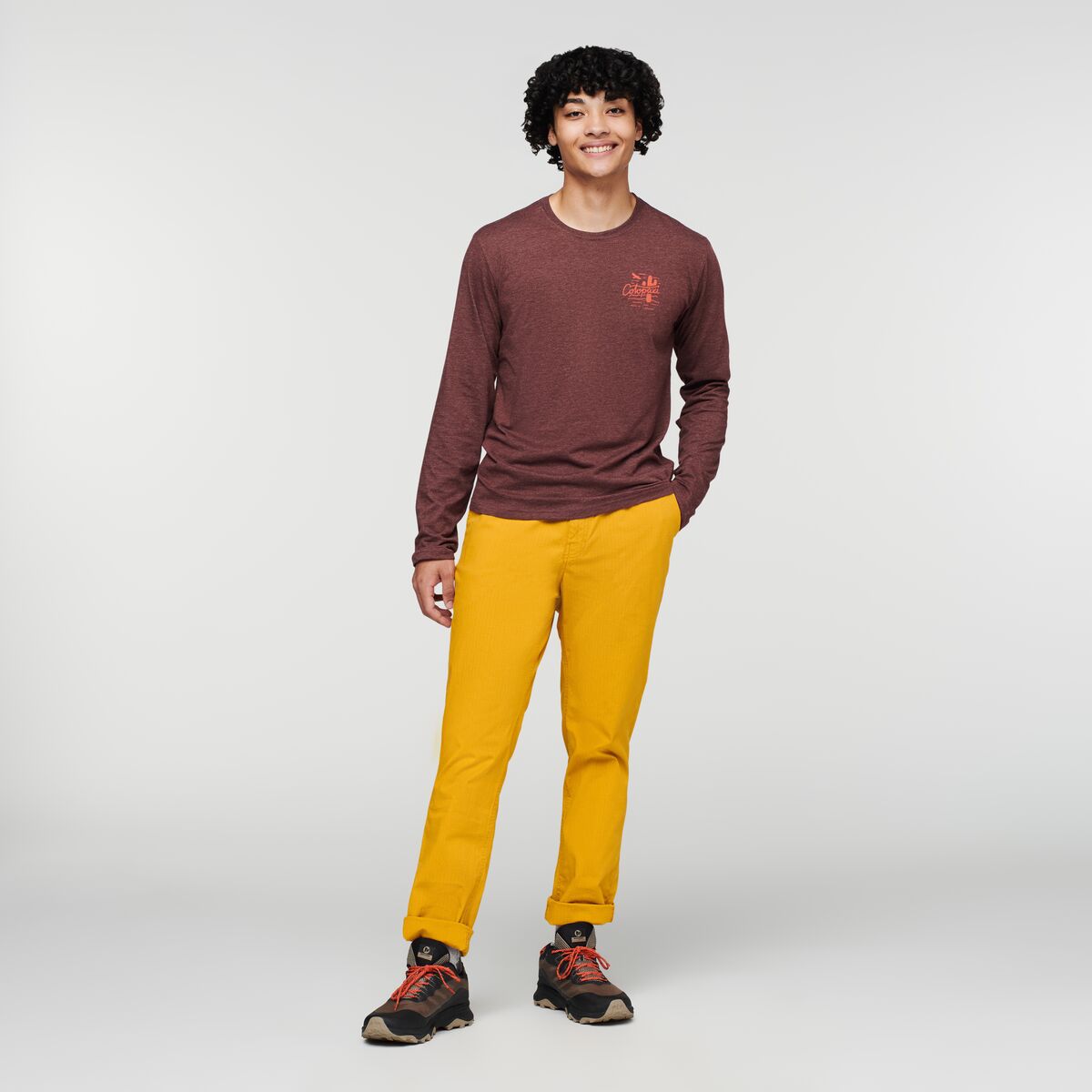 Hello Llama Long-Sleeve T-Shirt Men's | Comfortable Outdoor Top