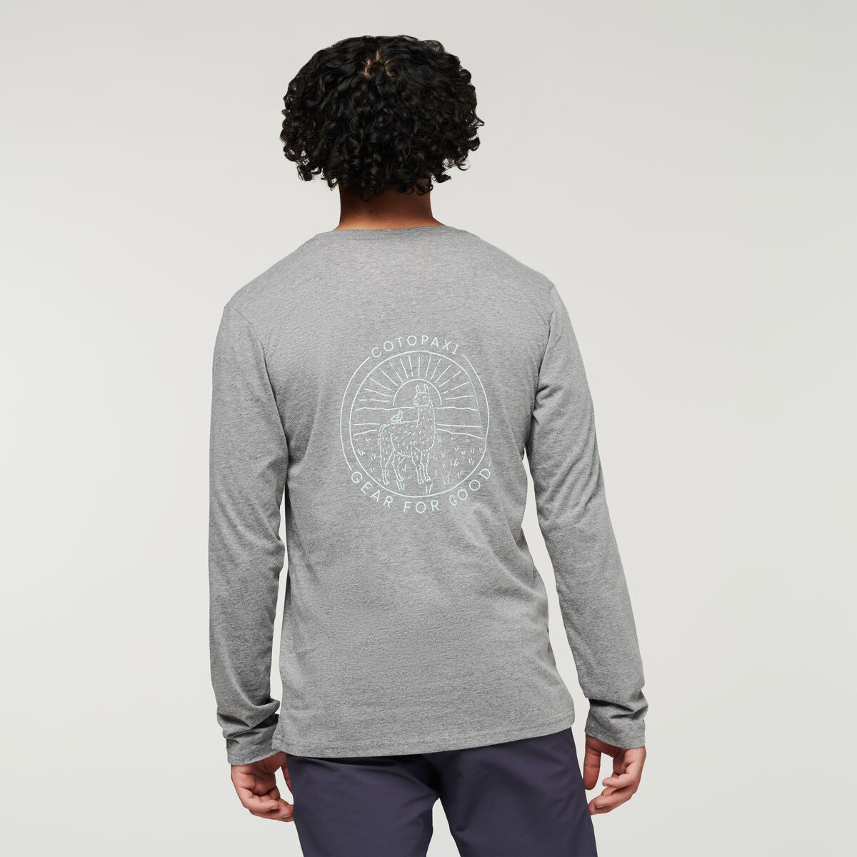 Hello Llama Long-Sleeve T-Shirt Men's | Comfortable Outdoor Top