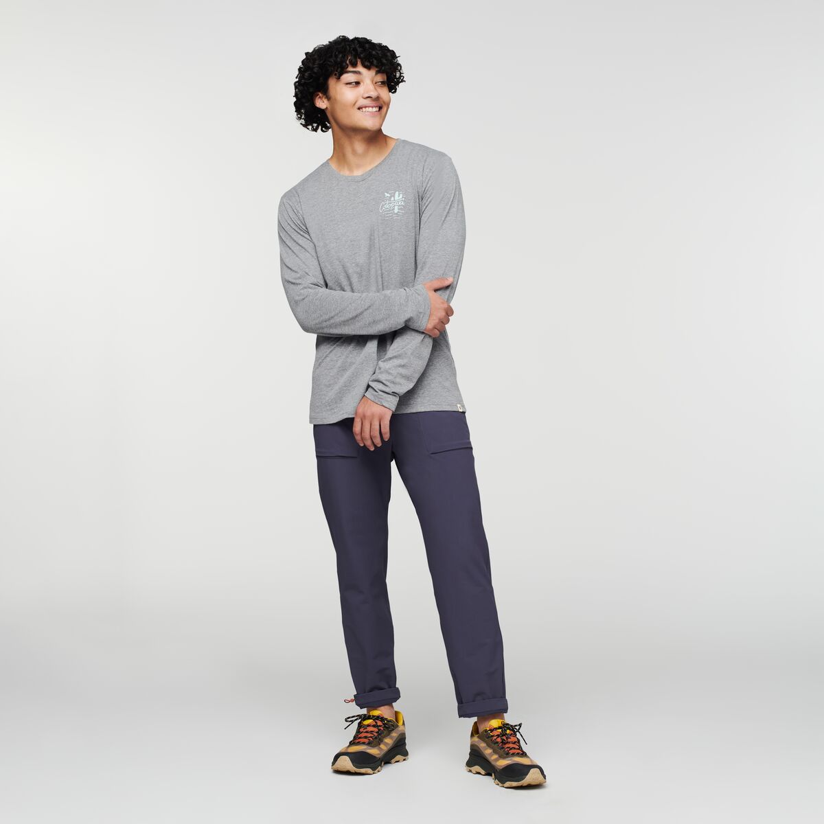 Hello Llama Long-Sleeve T-Shirt Men's | Comfortable Outdoor Top