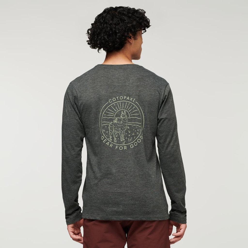 Hello Llama Long-Sleeve T-Shirt Men's | Comfortable Outdoor Top