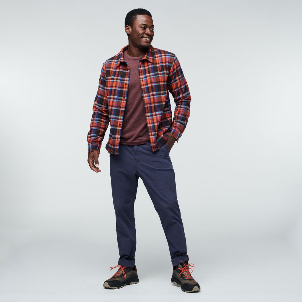 Mero Organic Flannel Shirt Men's | Comfortable Outdoor Top