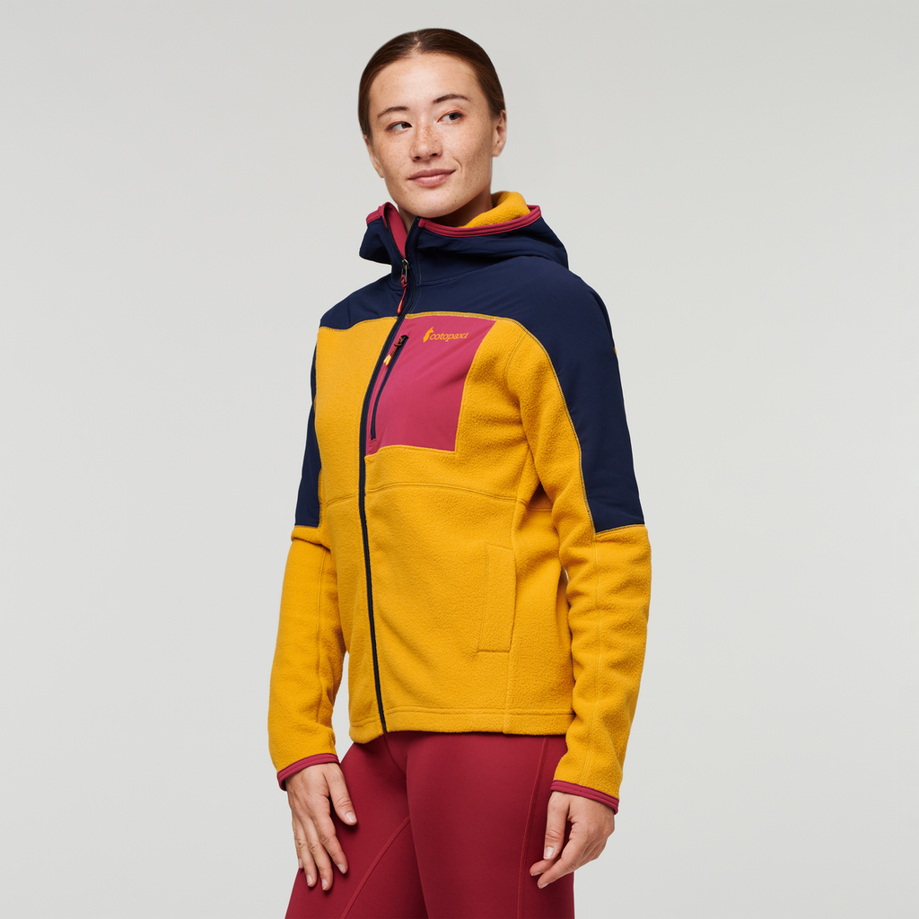Abrazo Hooded Full-Zip Fleece Jacket Women's black | Cozy Outdoor Layer