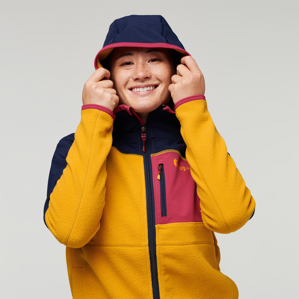 Abrazo Hooded Full-Zip Fleece Jacket Women's black | Cozy Outdoor Layer