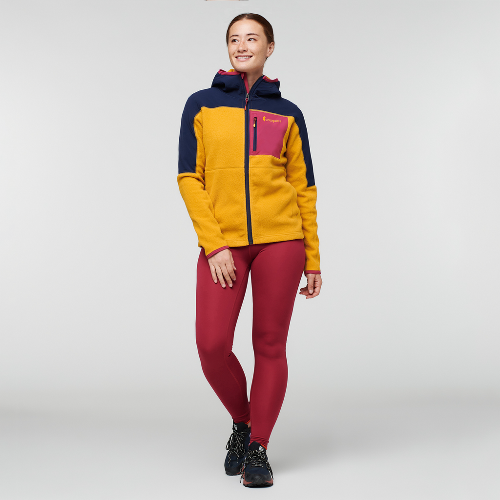 Abrazo Hooded Full-Zip Fleece Jacket Women's black | Cozy Outdoor Layer
