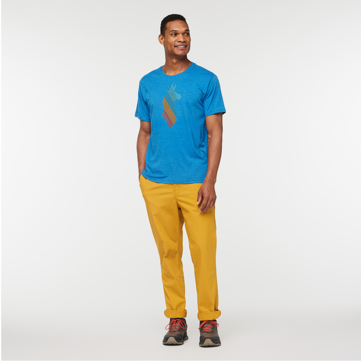 Llama Stripes T-Shirt Men's | Comfortable Outdoor Top