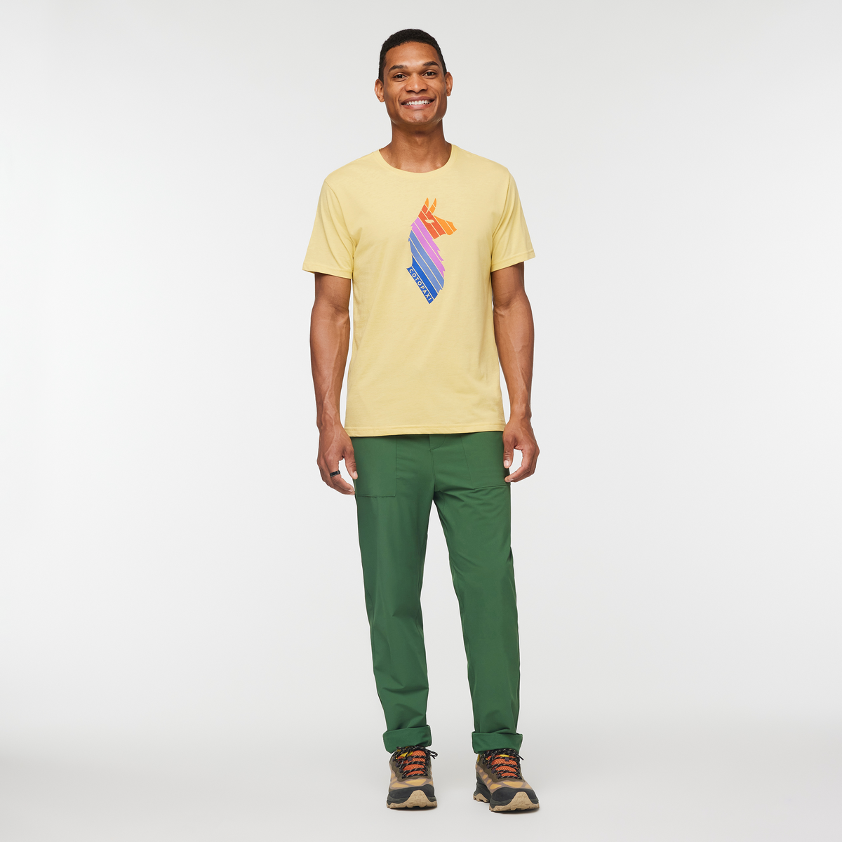 Llama Stripes T-Shirt Men's | Comfortable Outdoor Top