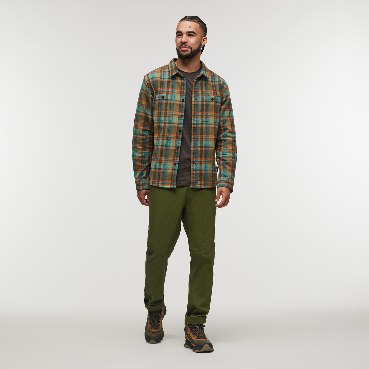 Mero Organic Flannel Shirt Men's | Comfortable Outdoor Top