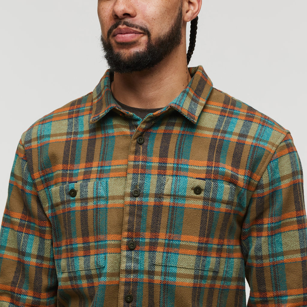 Mero Organic Flannel Shirt Men's | Comfortable Outdoor Top