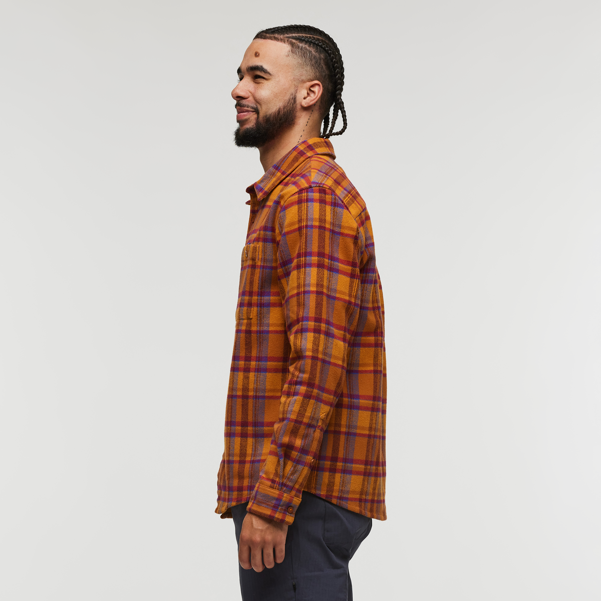 Mero Organic Flannel Shirt Men's | Comfortable Outdoor Top