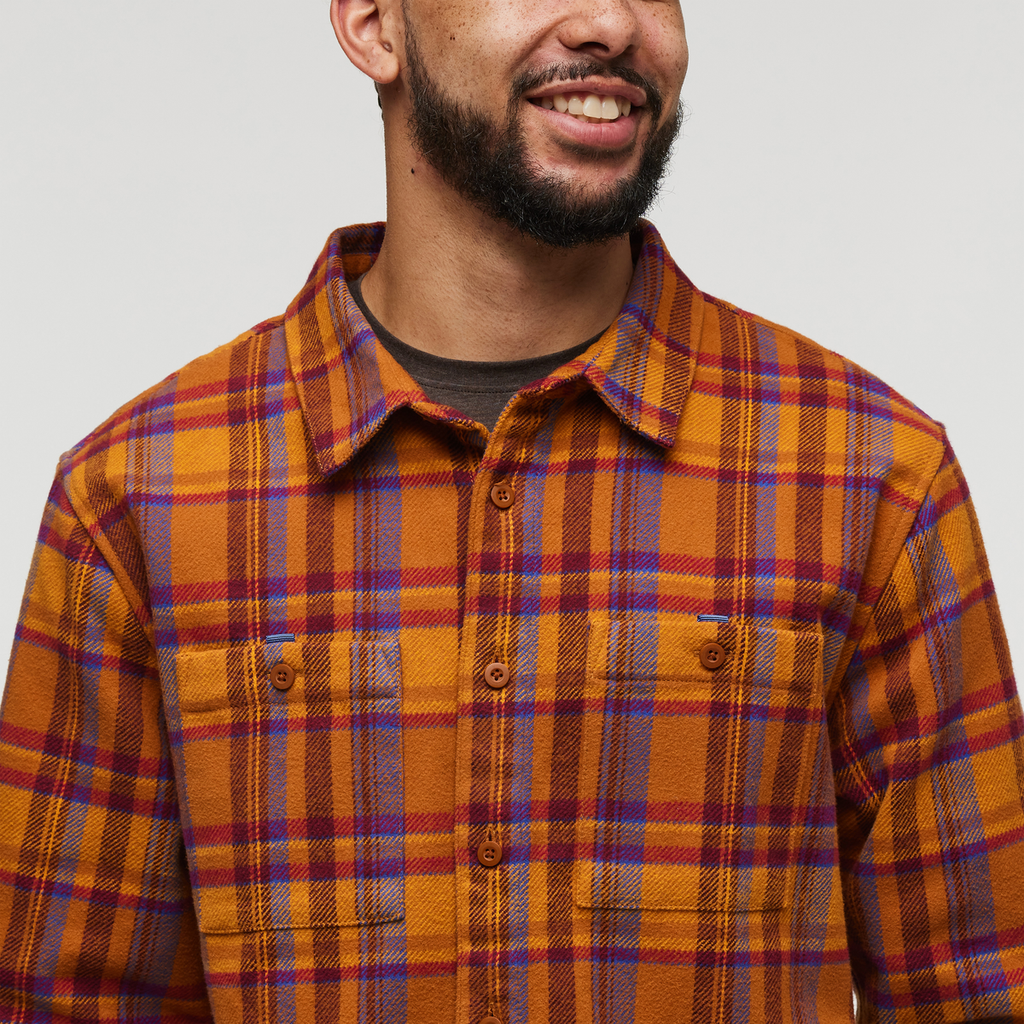 Mero Organic Flannel Shirt Men's | Comfortable Outdoor Top
