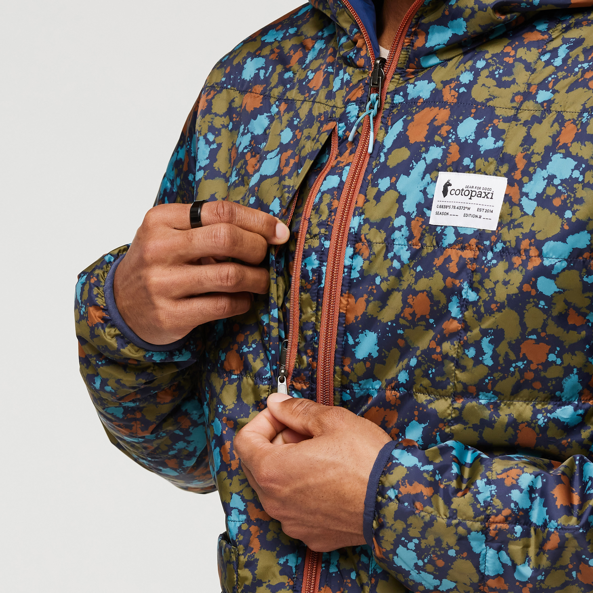 Teca Calido Hooded Jacket Print Men's | Versatile Outdoor Layer