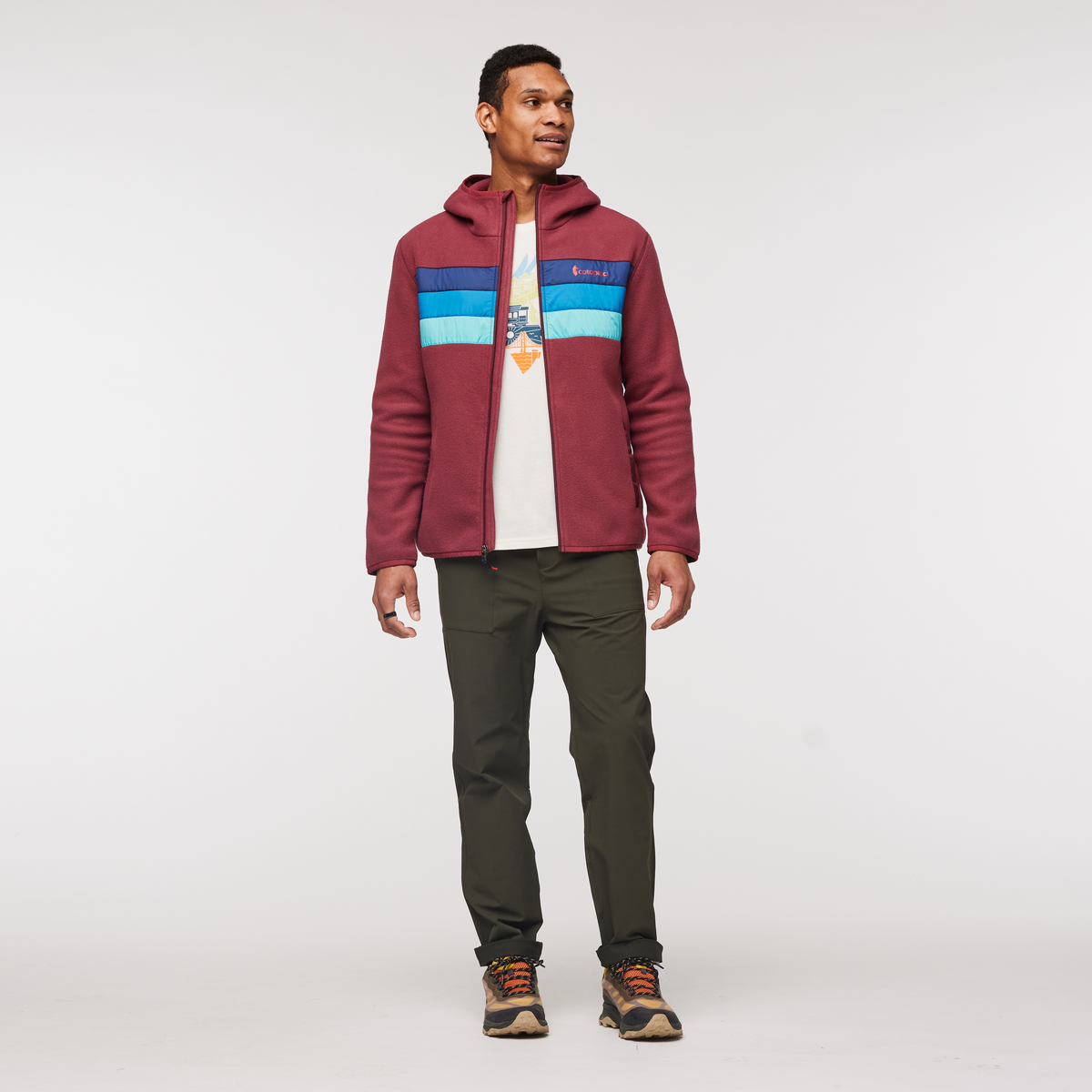 Teca Fleece Hooded Full-Zip Jacket Men's | Cozy Outdoor Layer
