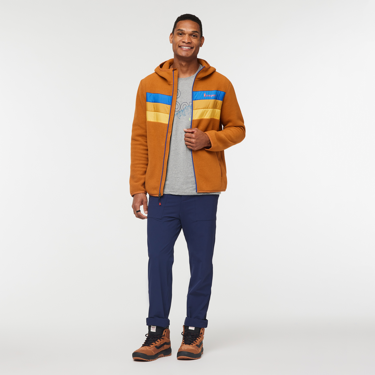 Teca Fleece Hooded Full-Zip Jacket Men's | Cozy Outdoor Layer
