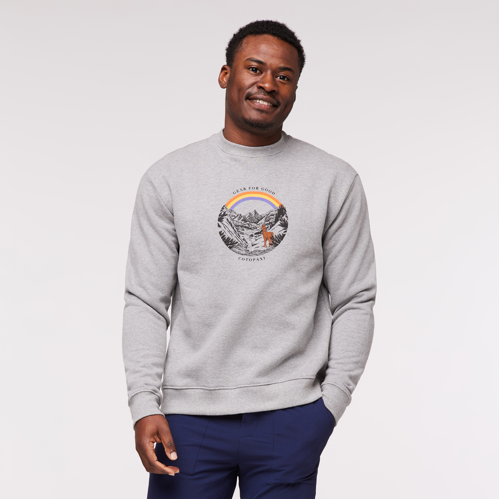 Traveling Llama Crew Sweatshirt Men's | Comfortable Everyday Layer
