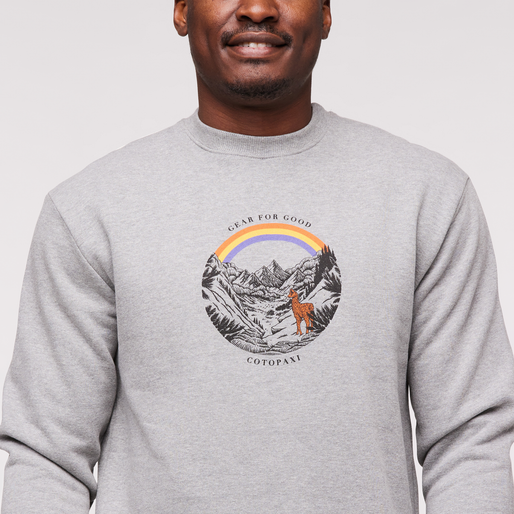 Traveling Llama Crew Sweatshirt Men's | Comfortable Everyday Layer