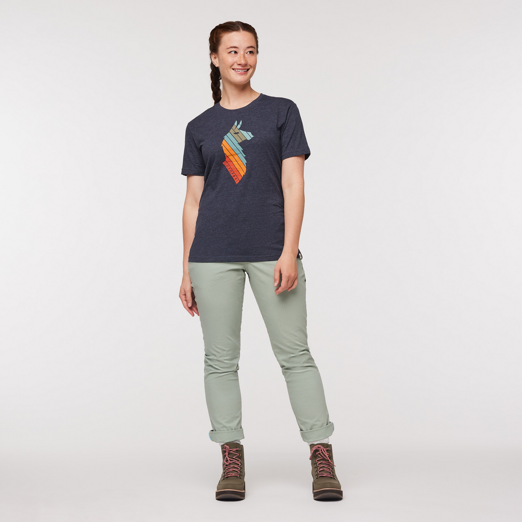 Llama Stripes T-Shirt Women's | Comfortable Outdoor Top