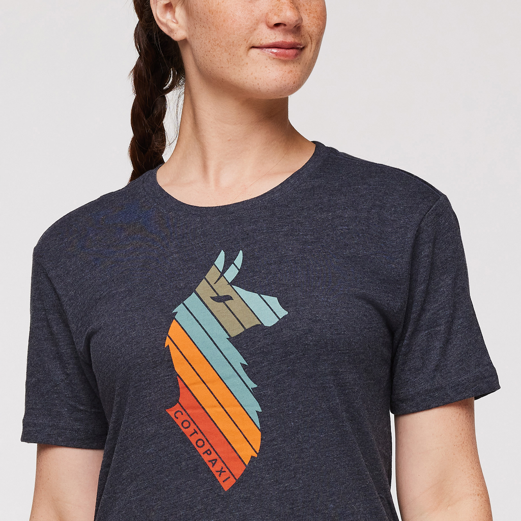 Llama Stripes T-Shirt Women's | Comfortable Outdoor Top
