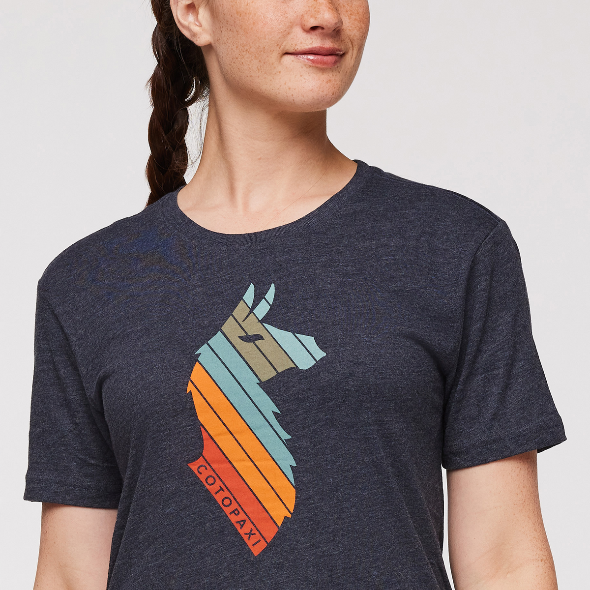 Llama Stripes T-Shirt Women's | Comfortable Outdoor Top