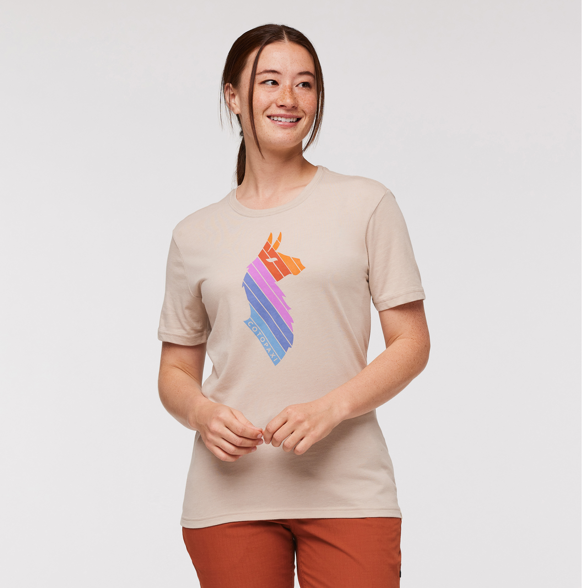 Llama Stripes T-Shirt Women's | Comfortable Outdoor Top