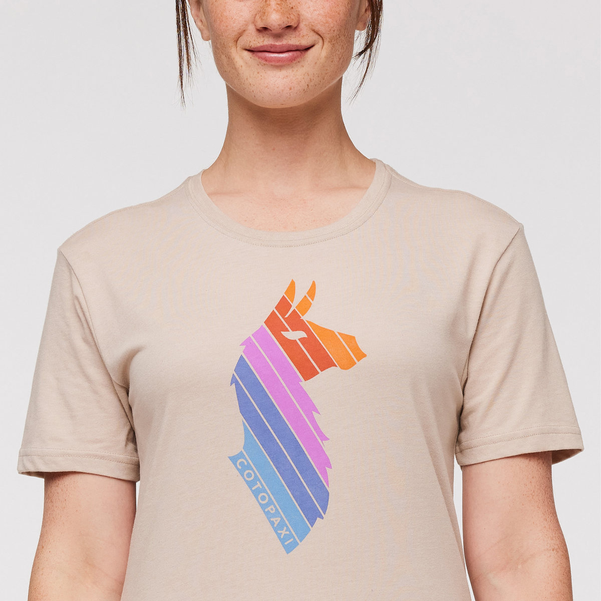 Llama Stripes T-Shirt Women's | Comfortable Outdoor Top