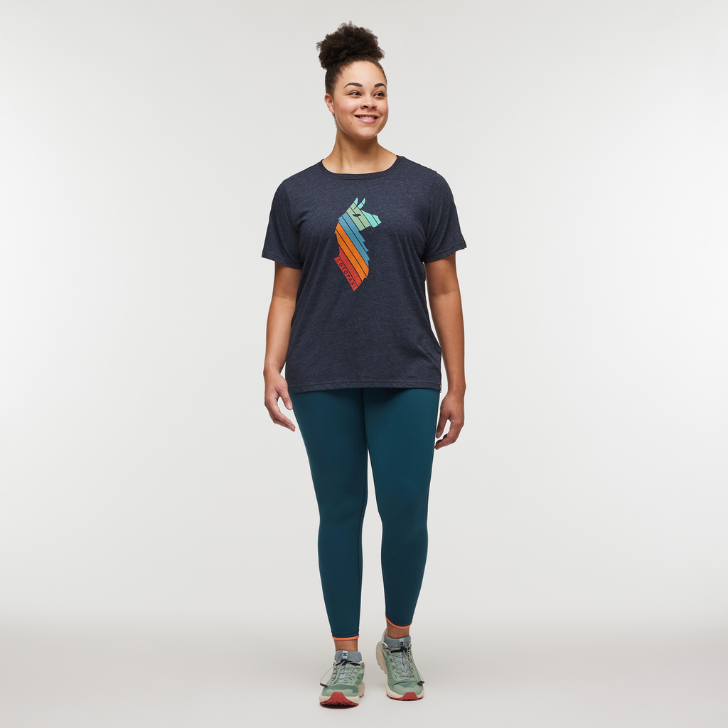 Llama Stripes T-Shirt Women's | Comfortable Outdoor Top