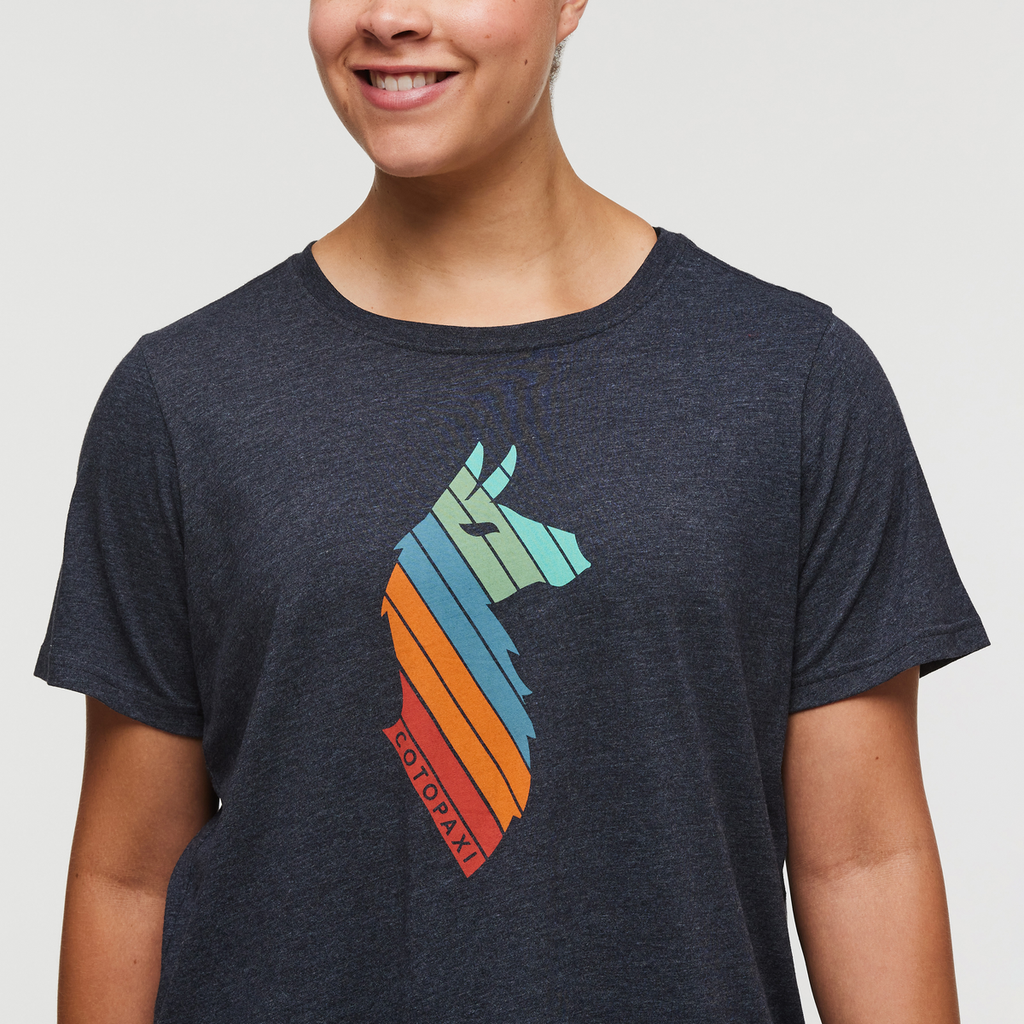Llama Stripes T-Shirt Women's | Comfortable Outdoor Top