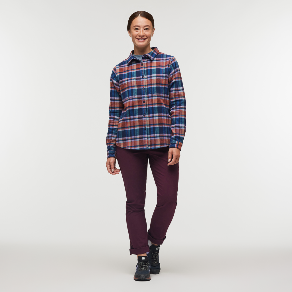 Mero Organic Flannel Shirt Women's | Comfortable Outdoor Top