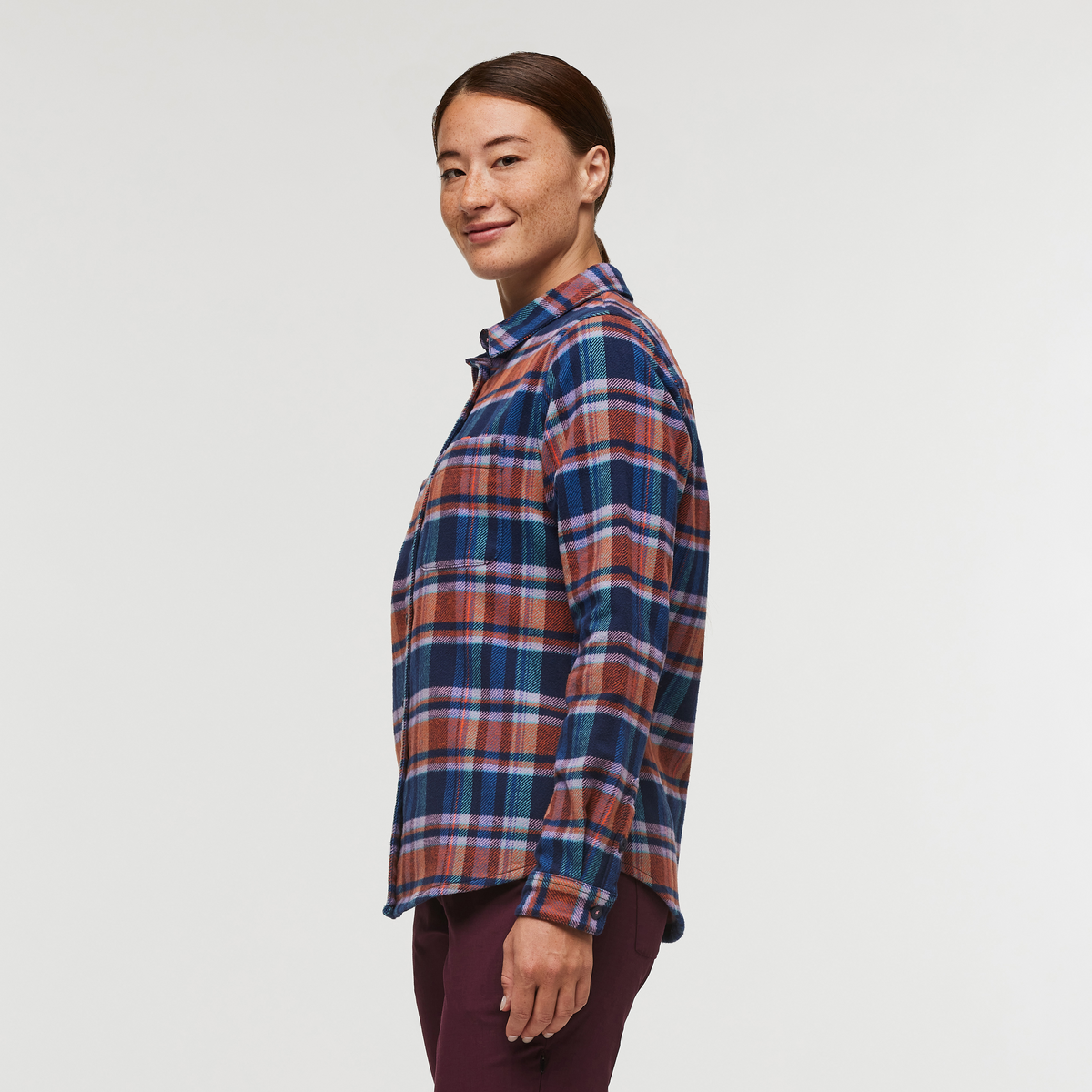 Mero Organic Flannel Shirt Women's | Comfortable Outdoor Top
