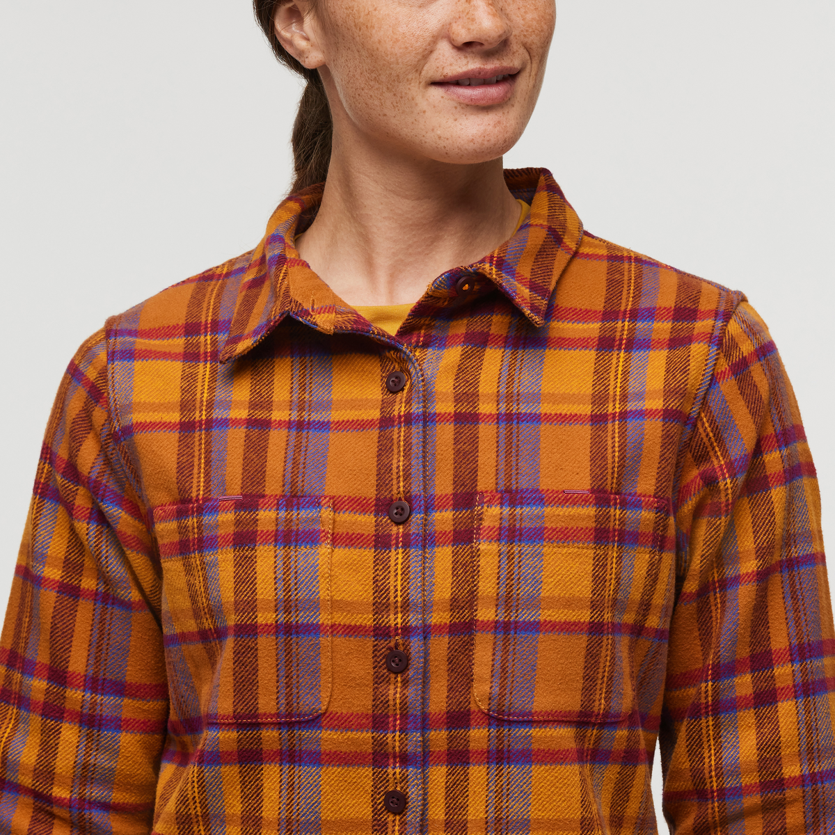 Mero Organic Flannel Shirt Women's | Comfortable Outdoor Top