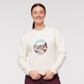 Traveling Llama Crew Sweatshirt Women's | Comfortable Everyday Layer