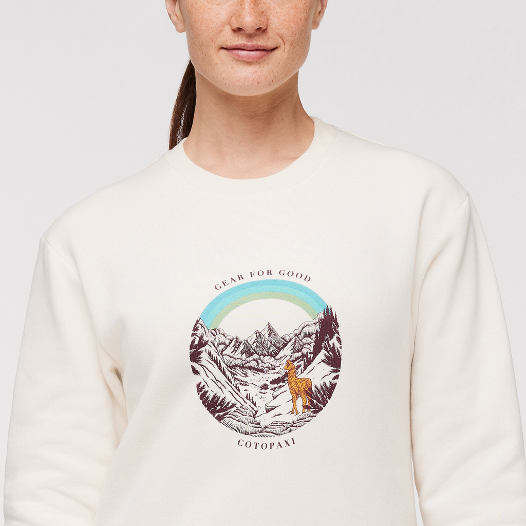 Traveling Llama Crew Sweatshirt Women's | Comfortable Everyday Layer
