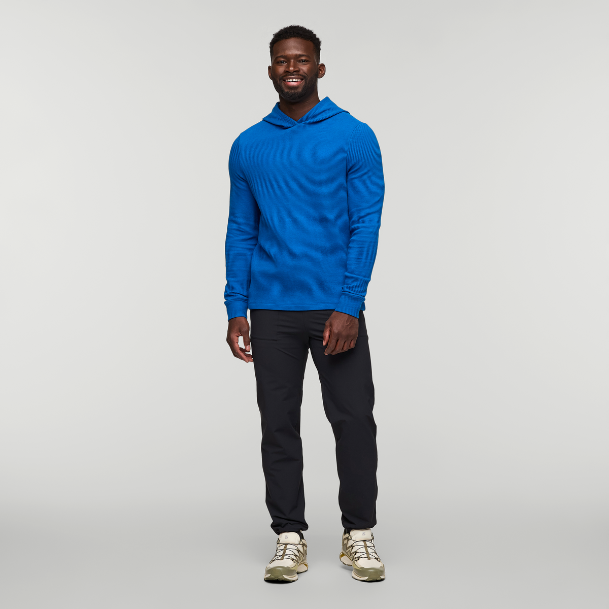 Atajo Long-Sleeve Waffle Hoodie Men's | Comfortable Everyday Layer