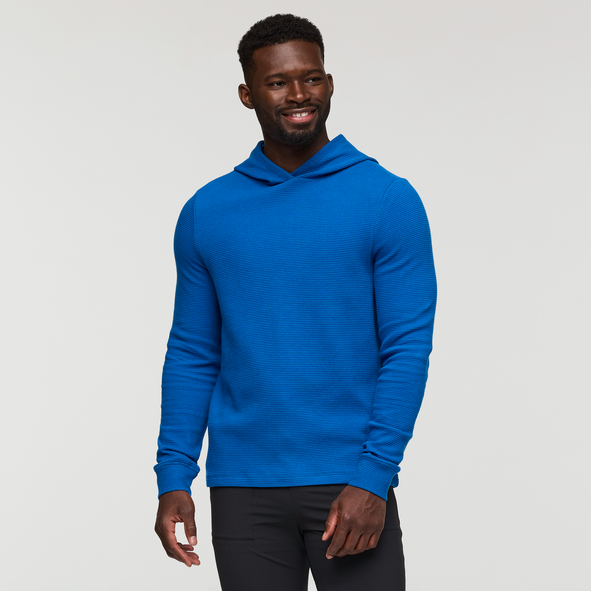 Atajo Long-Sleeve Waffle Hoodie Men's | Comfortable Everyday Layer