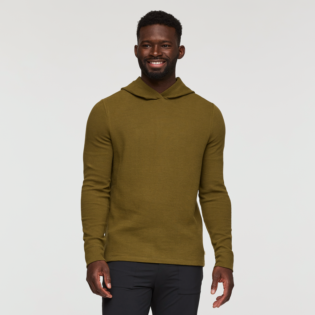 Atajo Long-Sleeve Waffle Hoodie Men's | Comfortable Everyday Layer