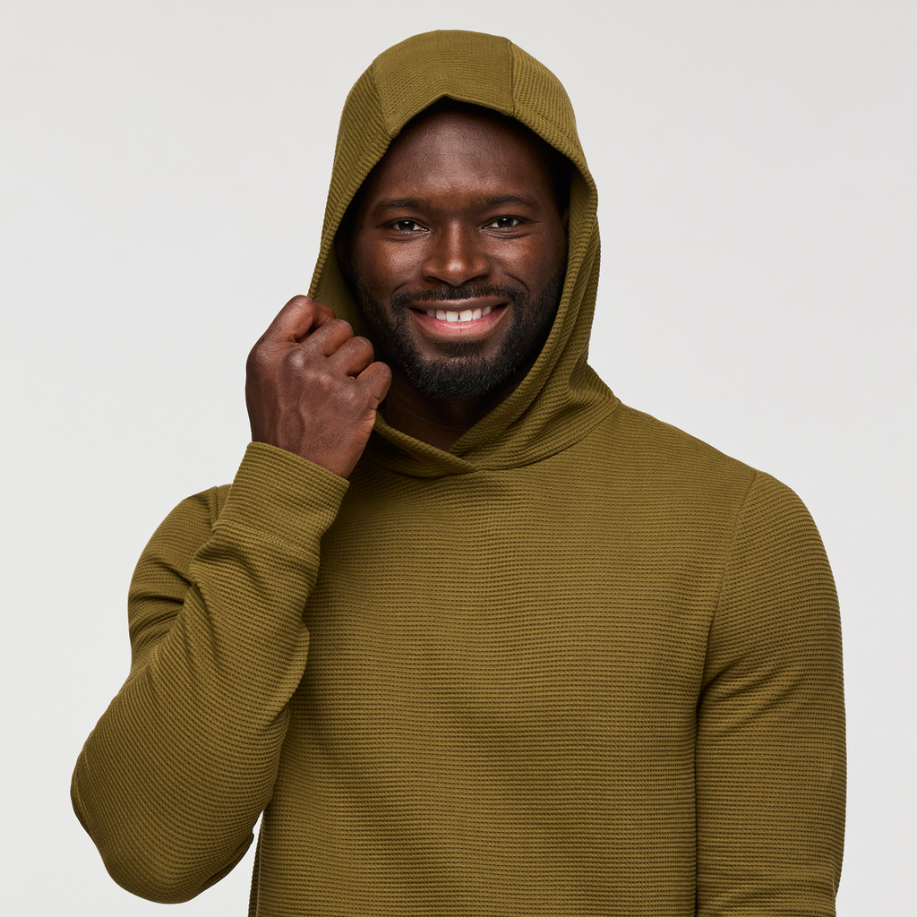 Atajo Long-Sleeve Waffle Hoodie Men's | Comfortable Everyday Layer
