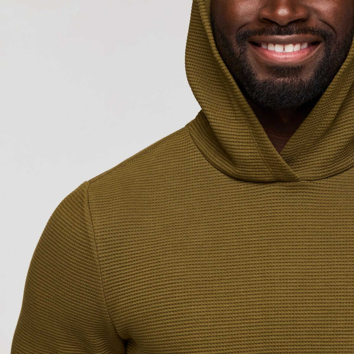 Atajo Long-Sleeve Waffle Hoodie Men's | Comfortable Everyday Layer