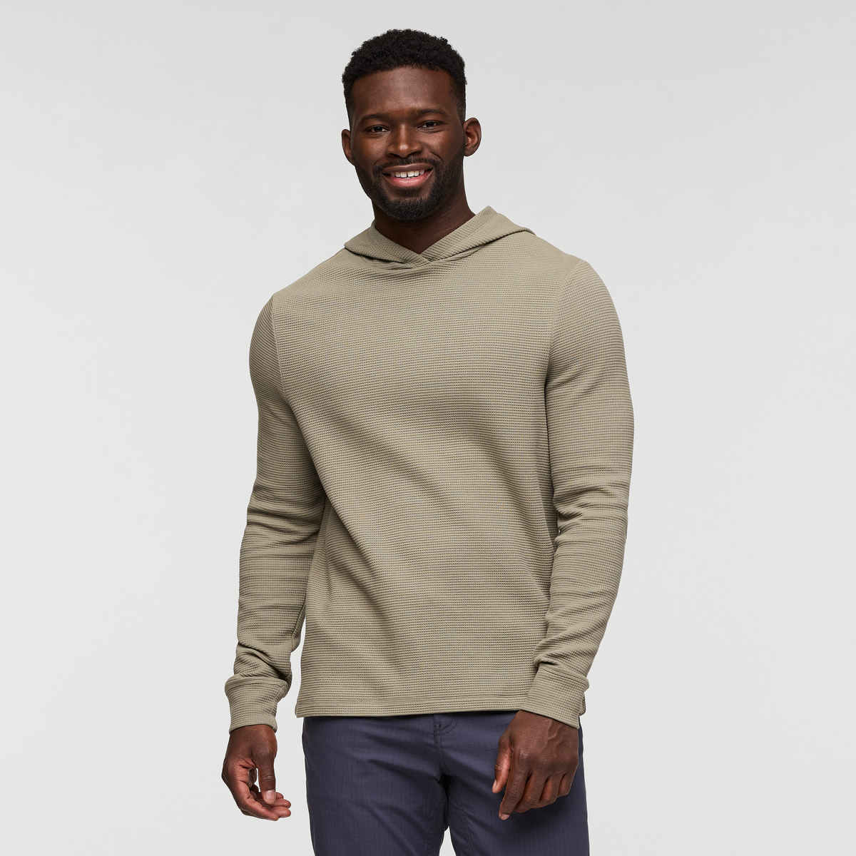 Atajo Long-Sleeve Waffle Hoodie Men's | Comfortable Everyday Layer
