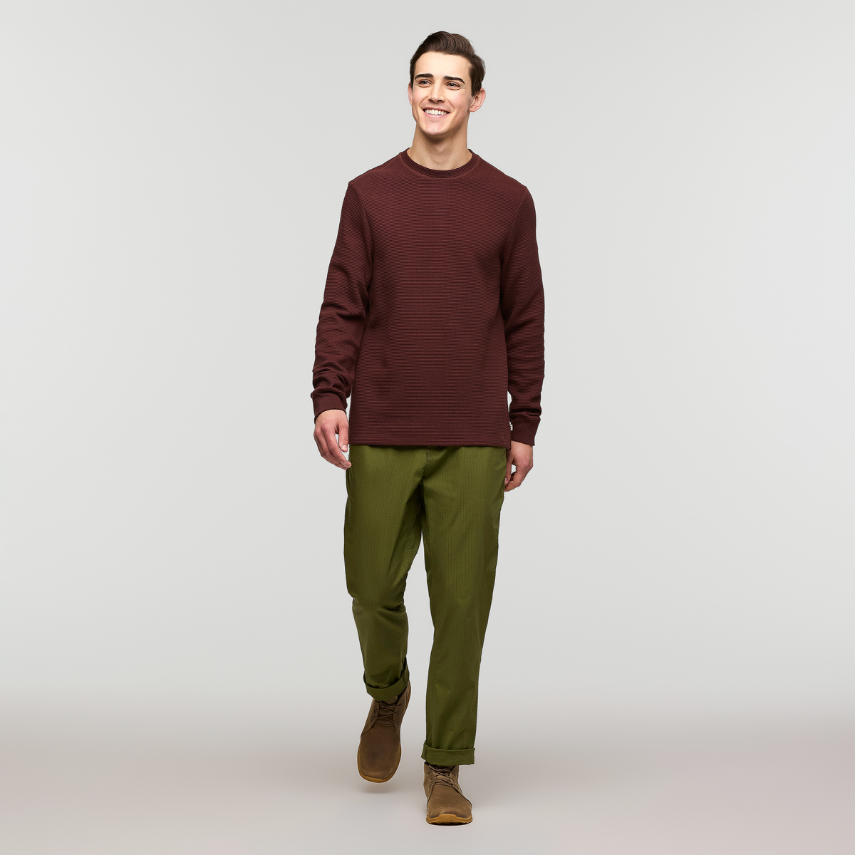 Atajo Long-Sleeve Waffle Shirt Men's | Comfortable Outdoor Top