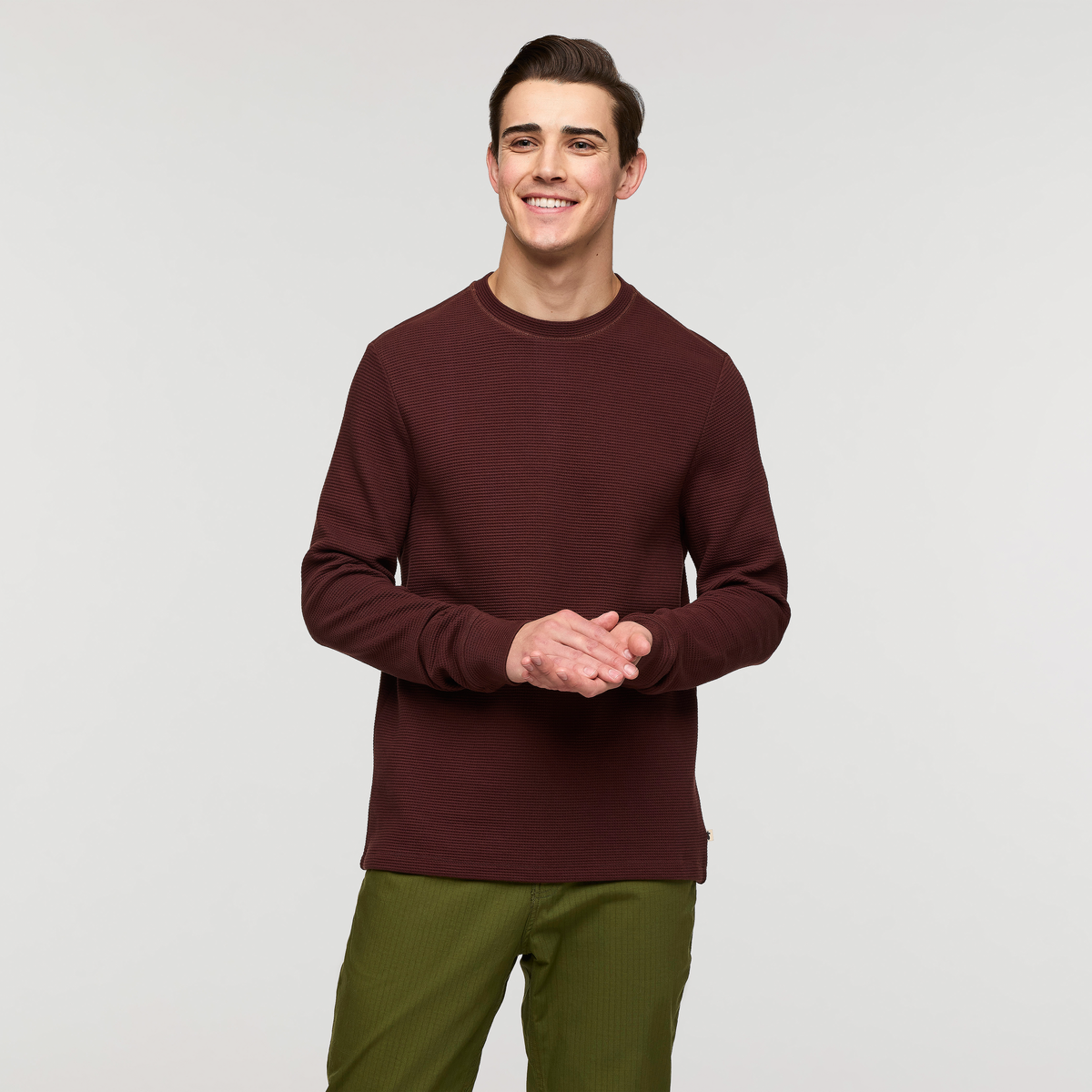 Atajo Long-Sleeve Waffle Shirt Men's | Comfortable Outdoor Top